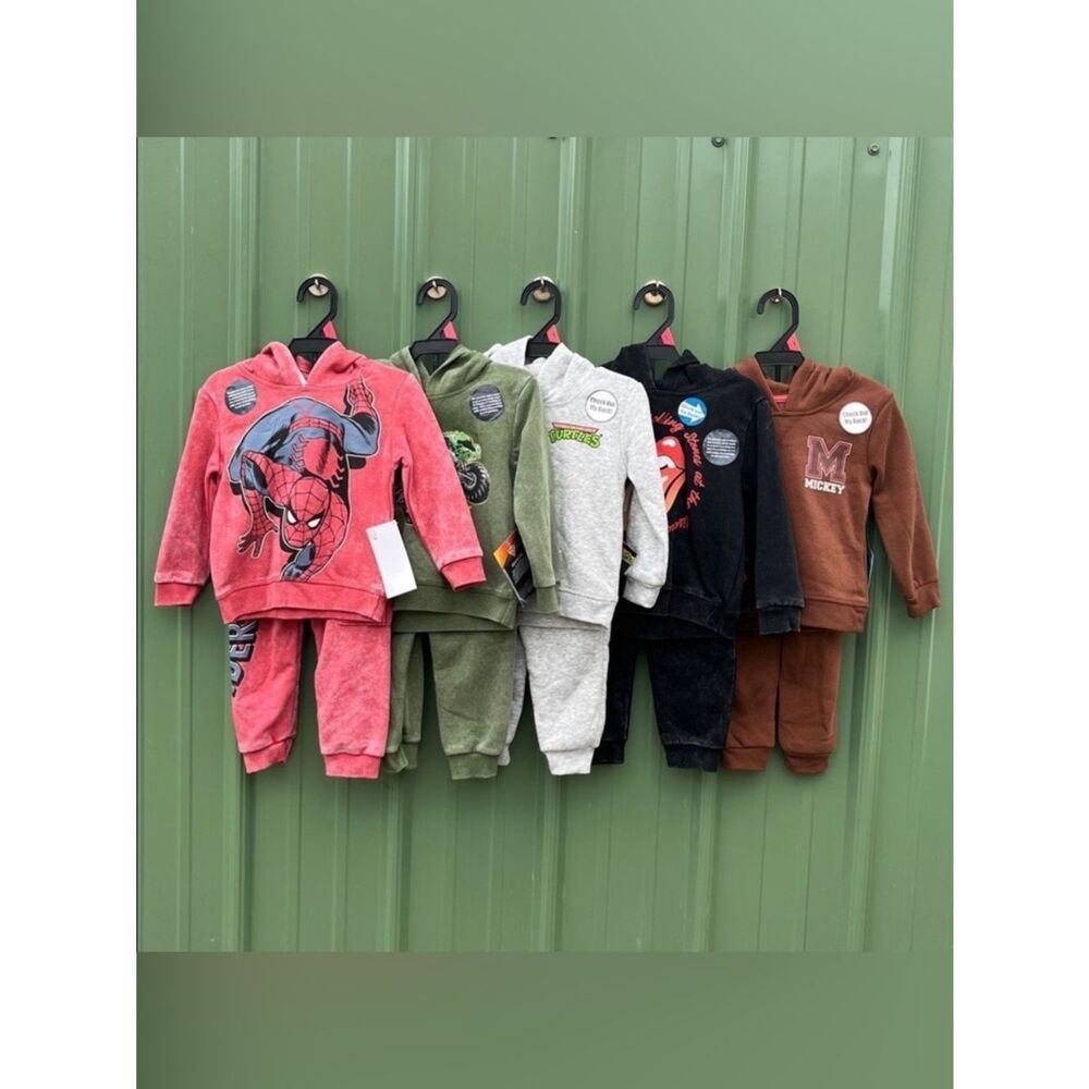 Toddler Boys Graphic Hoodie & Jogger Pants Set 5, 2-Piece Sets Size 2T